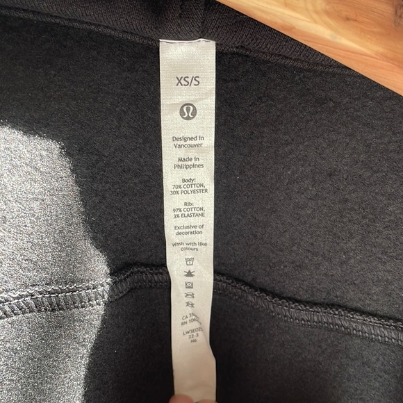 NWT Lululemon Scuba Oversized Full Zip Black Size XS/S - Picture 5 of 11